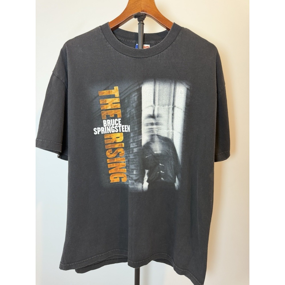 BRUCE SPRINGSTEEN PROMO T SHIRT 2002 THE RISING DOUBLE SIDED SIZE XL